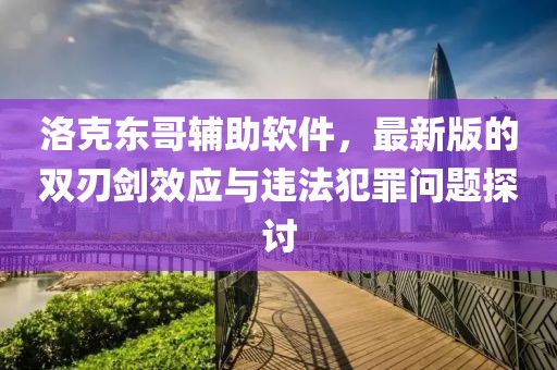 洛克東哥輔助軟件，最新版的雙刃劍效應與違法犯罪問題探討