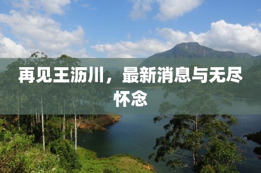 再見王瀝川，最新消息與無盡懷念