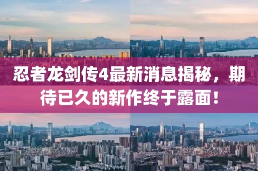 忍者龍劍傳4最新消息揭秘，期待已久的新作終于露面！