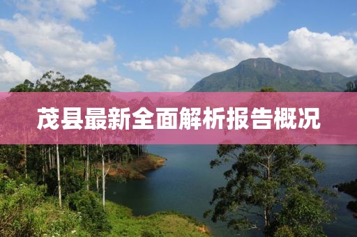 茂縣最新全面解析報告概況