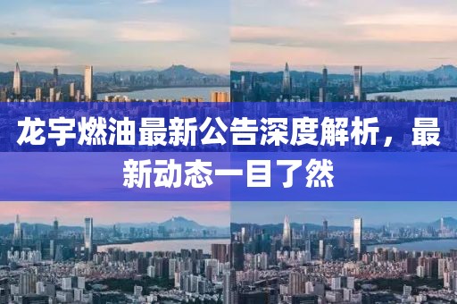 龍宇燃油最新公告深度解析,最新動(dòng)態(tài)一目了然
