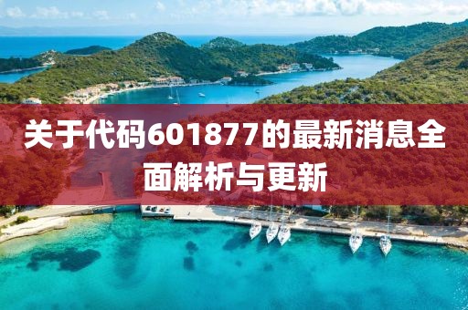 關于代碼601877的最新消息全面解析與更新