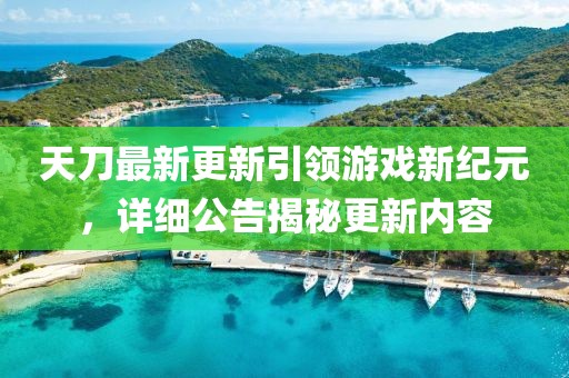 天刀最新更新引領游戲新紀元,詳細公告揭秘更新內容