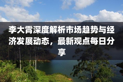 李大霄深度解析市場趨勢與經濟發展動態，最新觀點每日分享