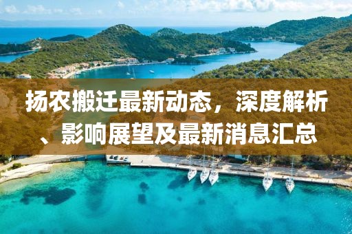 揚農搬遷最新動態,深度解析、影響展望及最新消息匯總