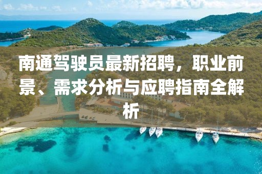 南通駕駛員最新招聘,職業前景、需求分析與應聘指南全解析