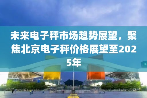 未來電子秤市場趨勢展望,聚焦北京電子秤價格展望至2025年