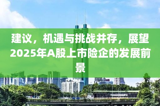 建議,機遇與挑戰(zhàn)并存,展望2025年A股上市險企的發(fā)展前景