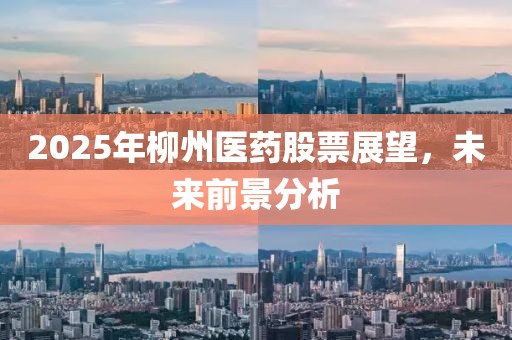 2025年柳州醫藥股票展望,未來前景分析