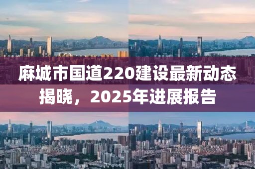麻城市國道220建設(shè)最新動態(tài)揭曉,2025年進(jìn)展報(bào)告