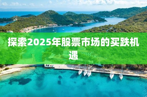探索2025年股票市場的買跌機遇
