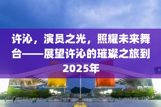 許沁,演員之光,照耀未來舞臺——展望許沁的璀璨之旅到2025年