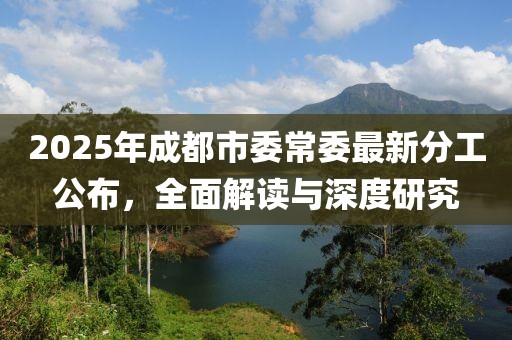 2025年成都市委常委最新分工公布,全面解讀與深度研究
