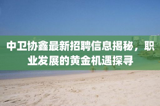 中衛協鑫最新招聘信息揭秘,職業發展的黃金機遇探尋