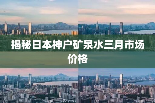 揭秘日本神戶礦泉水三月市場價格