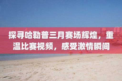 探尋哈勒普三月賽場輝煌,重溫比賽視頻,感受激情瞬間