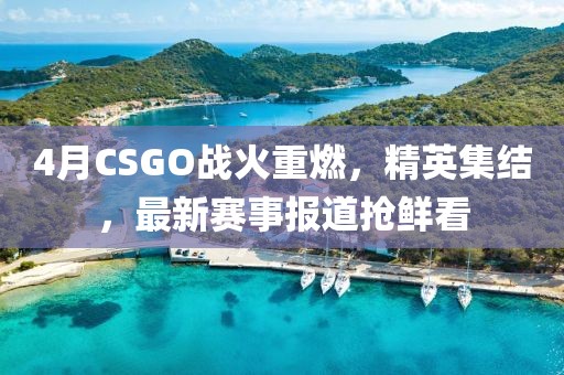 4月CSGO戰火重燃,精英集結,最新賽事報道搶鮮看