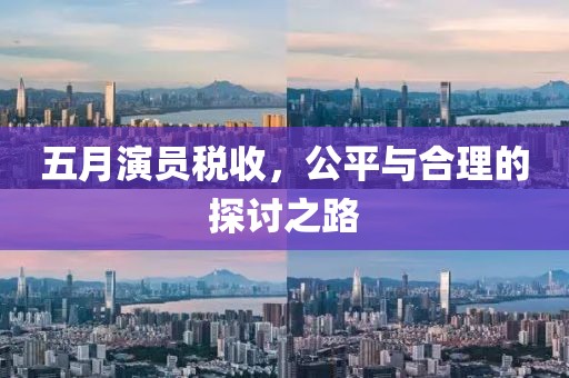 五月演員稅收,公平與合理的探討之路
