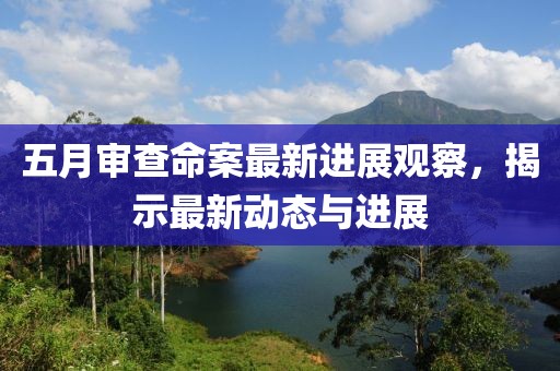 五月審查命案最新進(jìn)展觀察,揭示最新動(dòng)態(tài)與進(jìn)展