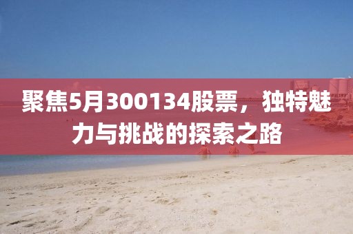 聚焦5月300134股票,獨特魅力與挑戰的探索之路