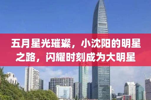 五月星光璀璨，小沈陽的明星之路，閃耀時刻成為大明星