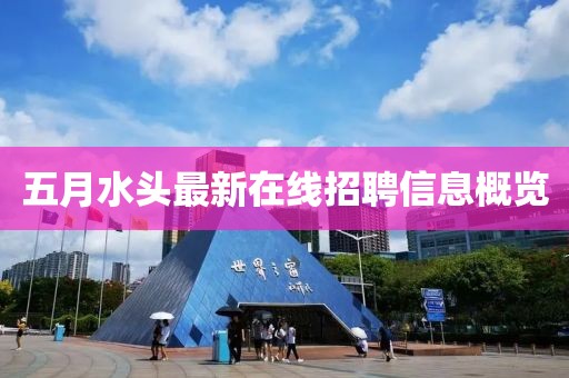 五月水頭最新在線招聘信息概覽