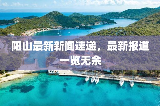 陽山最新新聞速遞,最新報道一覽無余