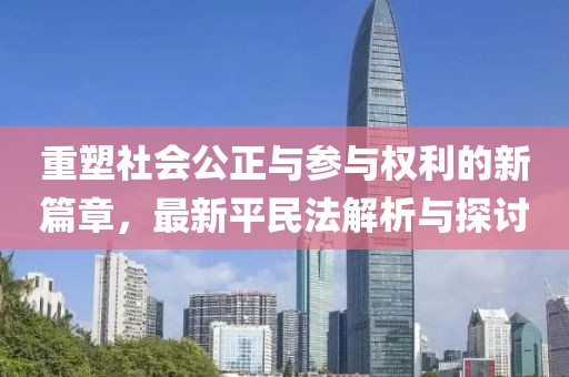 重塑社會公正與參與權利的新篇章,最新平民法解析與探討