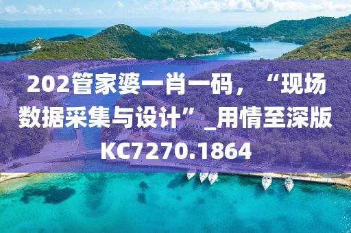 202管家婆一肖一碼,“現場數據采集與設計”_用情至深版KC7270.1864