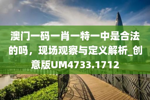 澳門一碼一肖一特一中是合法的嗎,現場觀察與定義解析_創意版UM4733.1712