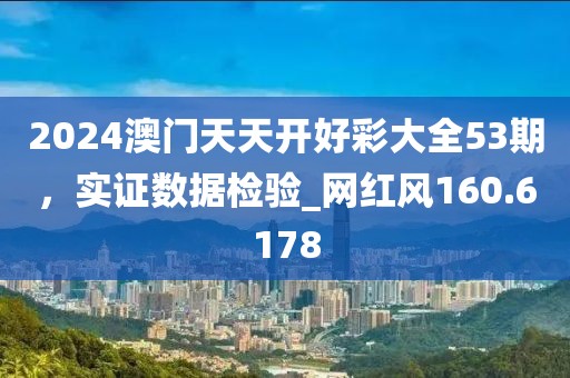 2024澳門天天開好彩大全53期,實證數據檢驗_網紅風160.6178