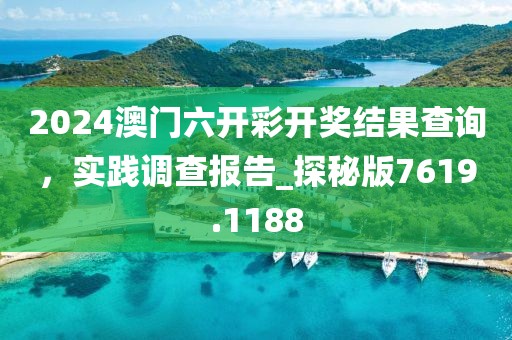 2024澳門六開彩開獎結果查詢,實踐調查報告_探秘版7619.1188