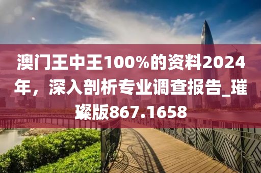 澳門王中王100%的資料2024年，深入剖析專業(yè)調(diào)查報(bào)告_璀璨版867.1658