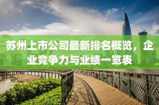 蘇州上市公司最新排名概覽,企業競爭力與業績一覽表