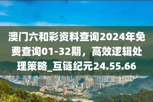 澳門六和彩資料查詢2024年免費查詢01-32期,高效邏輯處理策略_互鏈紀元24.55.66